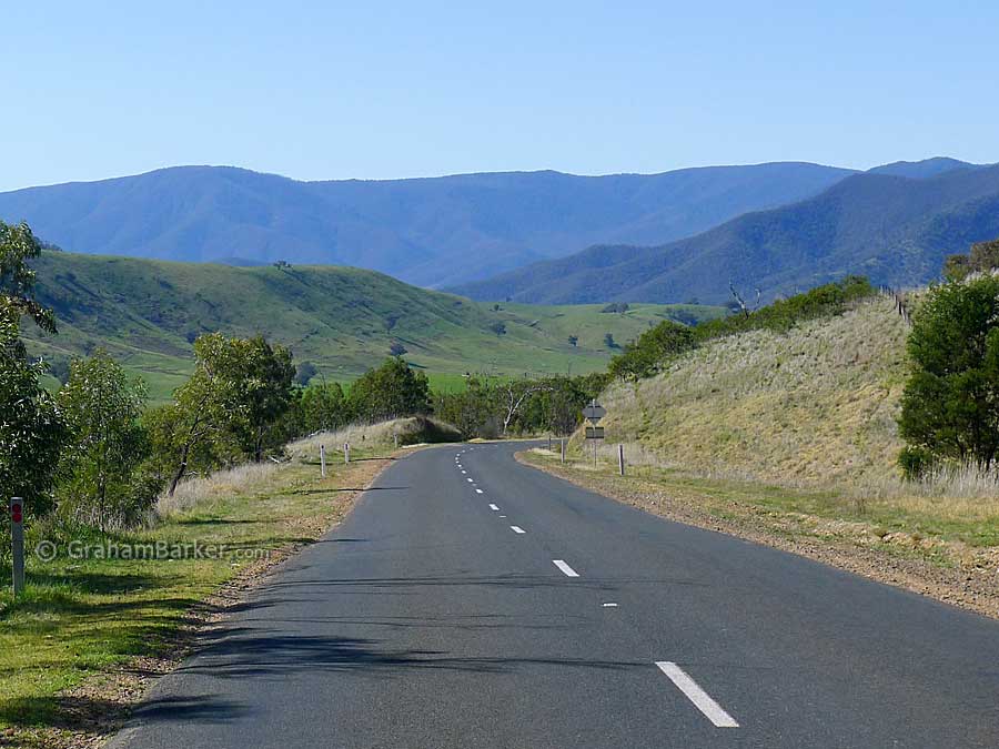 Descending from Omeo on the Great Alpine Drive, Victoria