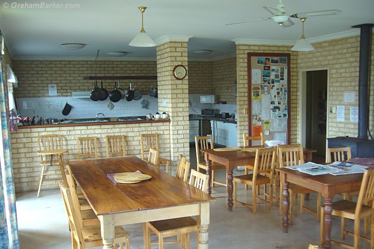 Dining area and kitchen at Baywatch Manor, Augusta, Western Australia
