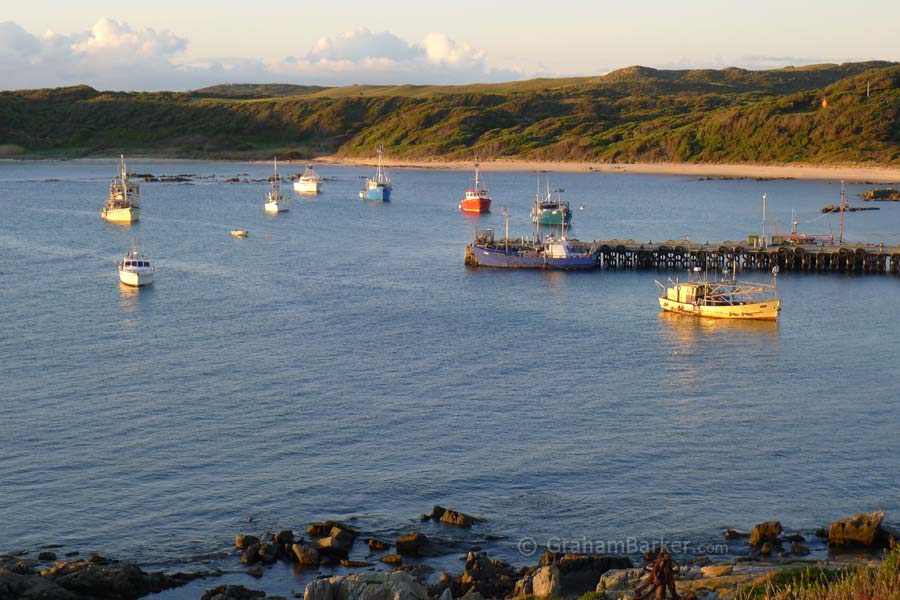 Currie Harbour at dusk, King Island