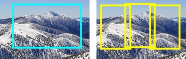 An example of zooming in for a multi-photo panorama to gain more pixels than a single photo