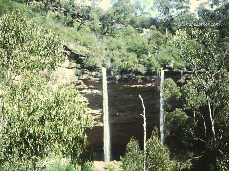 Paradise Falls, Victoria, seen from a distance