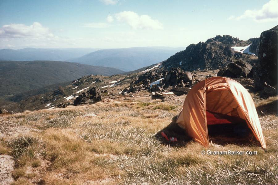 Campsite with a view, Ramshead Range, NSW, Australia